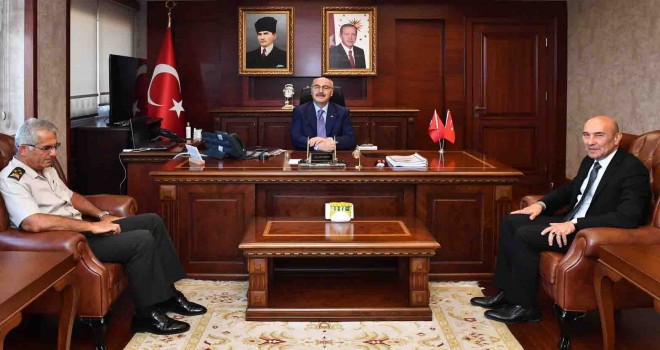 Başkan Soyer'den Vali Yavuz Selim Köşger’e hayırlı olsun ziyareti