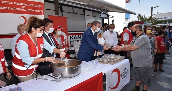 Kızılay Karşıyaka yarın Çarşı'da aşure dağıtacak
