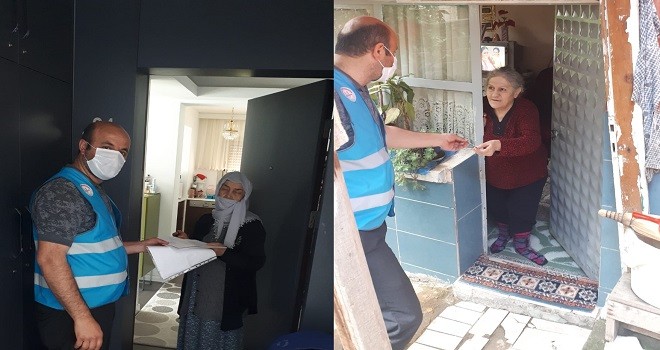 Karşıyakalı din görevlileri maaşları evlere götürüyor