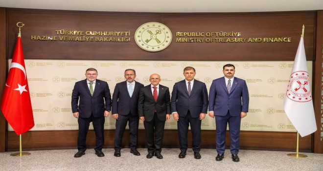 Cemil Tugay Hazine ve Maliye Bakanı Şimşek'i ziyaret etti
