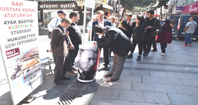 İyi Parti Karşıyaka, stat için imza kampanyası başlattı