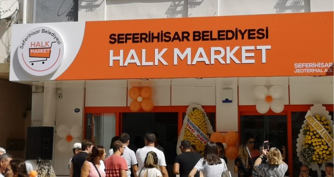 Seferihisar'da Halk Market açıldı