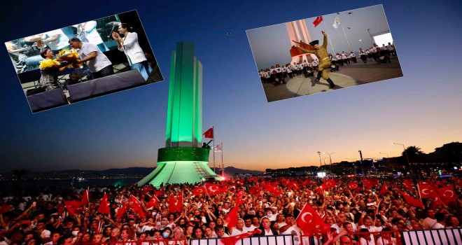 Karşıyaka'da Nazan Öncel ile 9 Eylül coşkusu