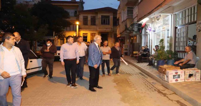 Başkan Eriş, günün ilk ışıklarında Ödemiş’i adımladı