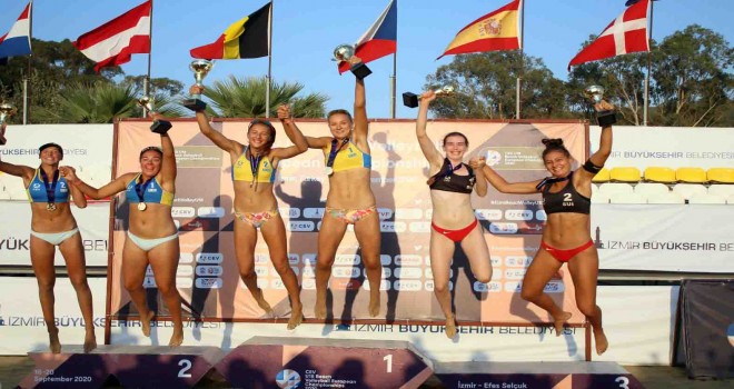 U-18 Avrupa Plaj Voleybol Şampiyonası'nda zafer Ukrayna'nın