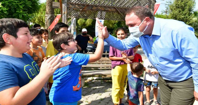 Başkan Gümrükçü mahalle turuna Sasalı ile devam etti