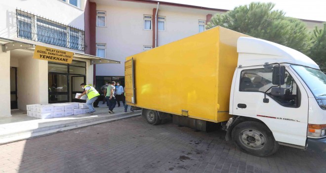 Bucalı öğrencilerin sağlığı için 100 tonluk hijyen desteği