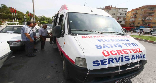 Kurban satış yerlerine ücretsiz servis