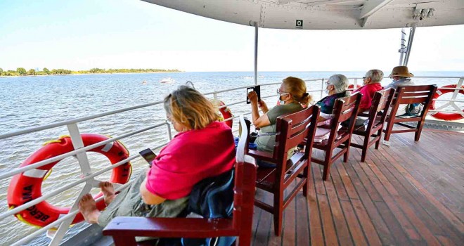 Nostalji vapuru 65 yaş üzeri yolcular için seferde