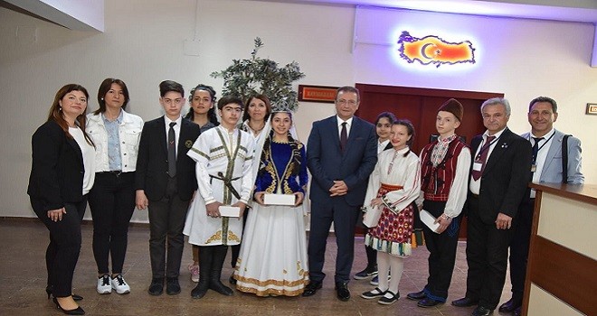 Bulgaristan ekibi Kaymakam Çalışır'ı ziyaret etti