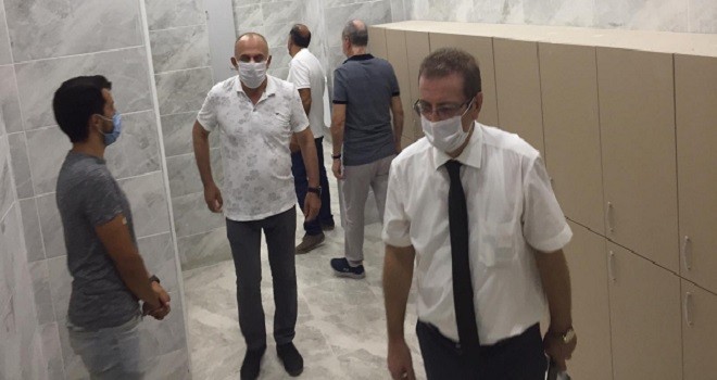 Kaymakam Çalışır yapımı devam eden okulları denetledi