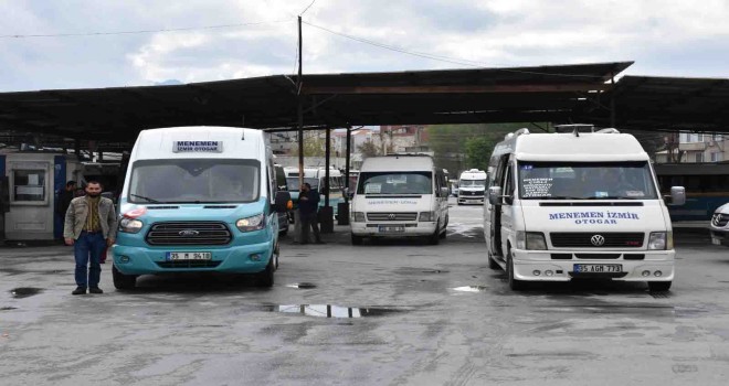 Menemen garajındaki minibüs ve otobüsçülerden ücret alınmayacak