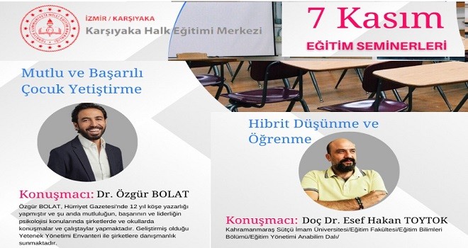 Karşıyaka Halk Eğitim'den eğitim semineri