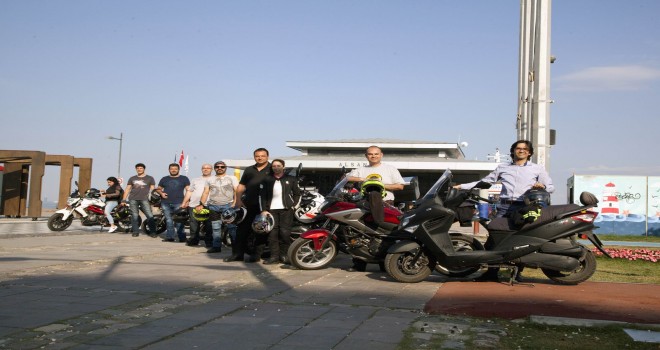 İZTO üyeleri, işe motosikletleriyle gitti