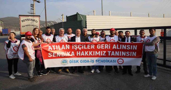 CHP'li Bakan'dan direnen işçilere destek