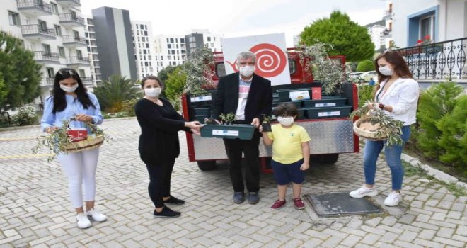 Narlıdere’de ''Benim Bahçem'' için tohumlar ekildi