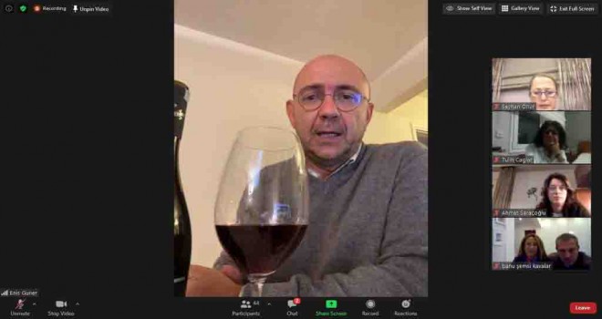 Bostanlı Rotary'den Enis Güner ile şarap tadında sohbet