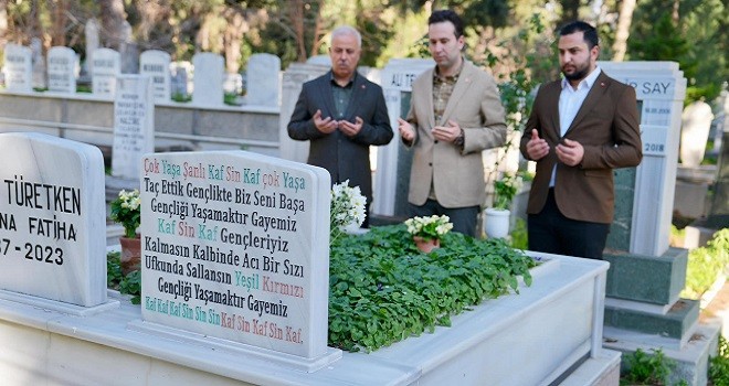 Çiftçioğlu, Tahir Türetken’i mezar başında andı