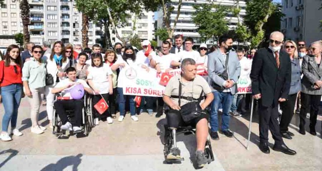 Karşıyaka'da engelliler unutulmadı