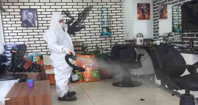 Konak’tan berberlere hijyen desteği