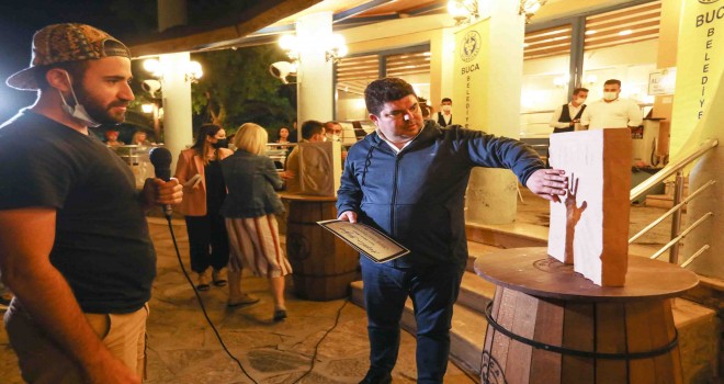 Buca’nın heykel çalıştayına sanat dolu gala