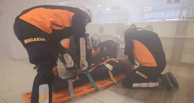 Buca’da film gibi tatbikat