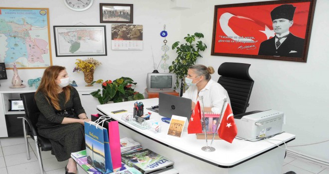 Başkan Çalkaya’dan hem ziyaret hem hizmet