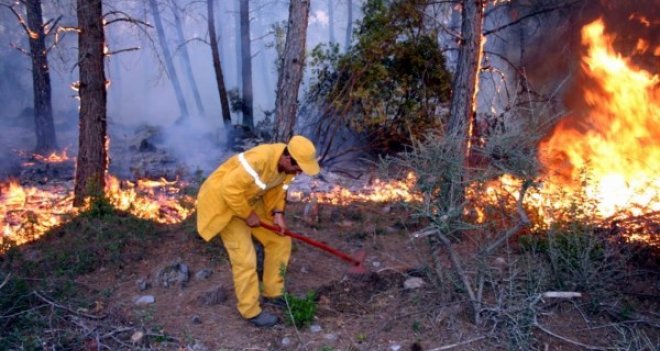ALİAĞA'DA KORKUTAN YANGIN