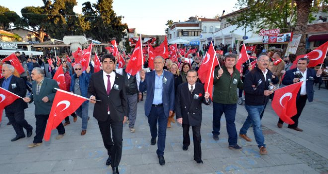 Atatürk'ün Foça'yı ziyaretinin 83. yıldönümü kutlandı