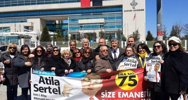 AYM önünde “Sertel” nöbeti başladı