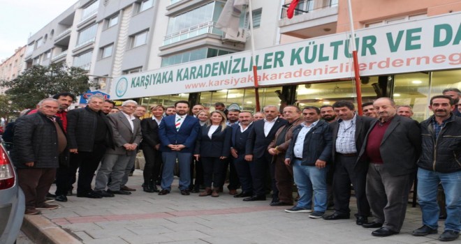 Karşıyaka Cumhur İttifakı’ndan Karadeniz Derneği’ne ziyaret
