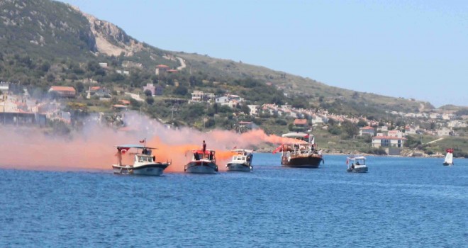 Karada, denizde 19 Mayıs coşkusu