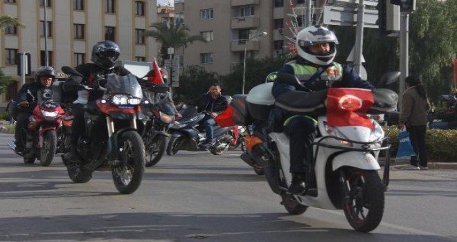 Şehit Fethi Sekin'i 300'ü aşkın motosikletli kortej ile andı