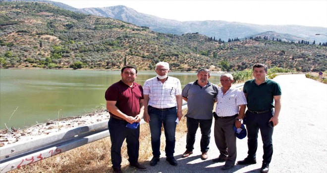 Bademli Barajı’nda tasarruflu sulama sürüyor