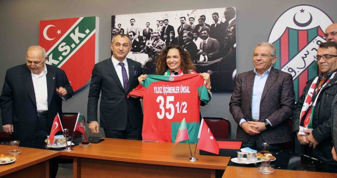 Ünsal, babasıyla KSK'yi ziyaret etti