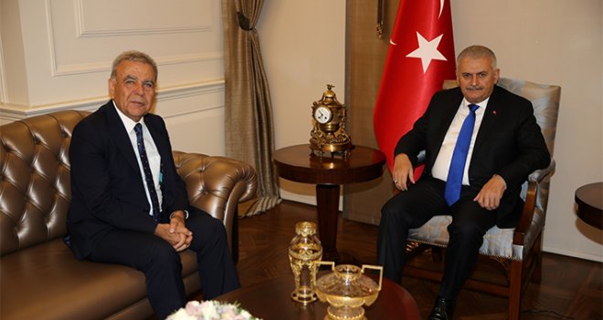 Başbakan Binali Yıldırım, Aziz Kocaoğlu ile bir araya geldi