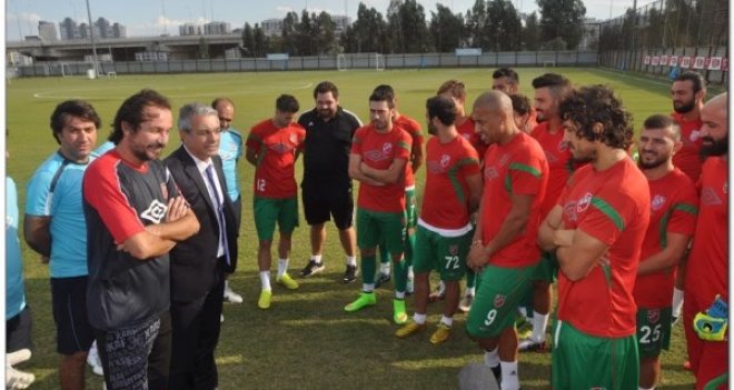 Başkan Akpınar'dan, KSK'ye antrenmanda ziyaret