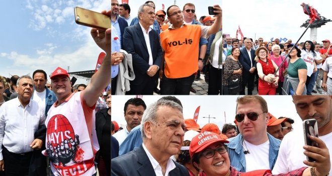 Başkan Kocaoğlu 1 Mayıs'ı işçilerle birlikte kutladı