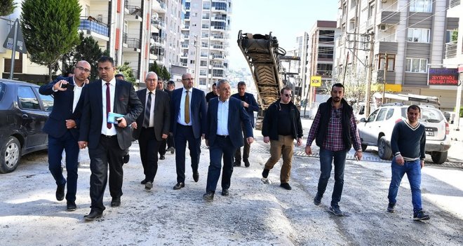 Başkan Kocaoğlu ''Toptan çözüm'' çalışmalarını denetledi