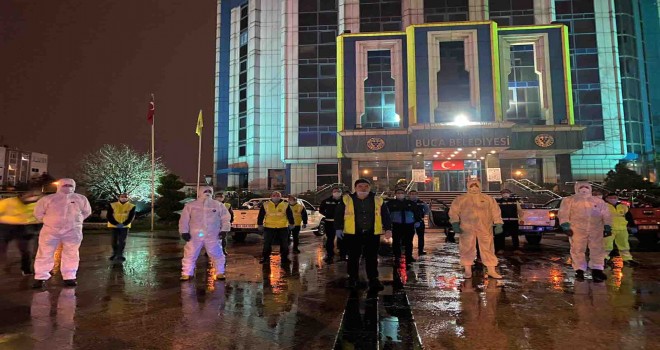 Başkan Kılıç araca bindi sokakları ilaçladı