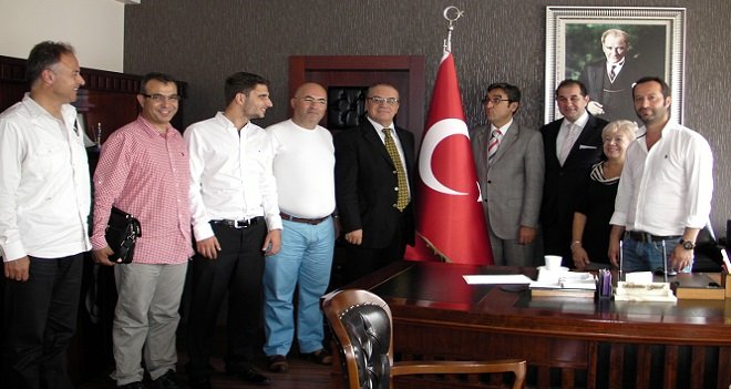 Besiad Yeni Yönetim Kurulu, Karşıyaka Kaymakamı Yücel'i ziyaret etti.