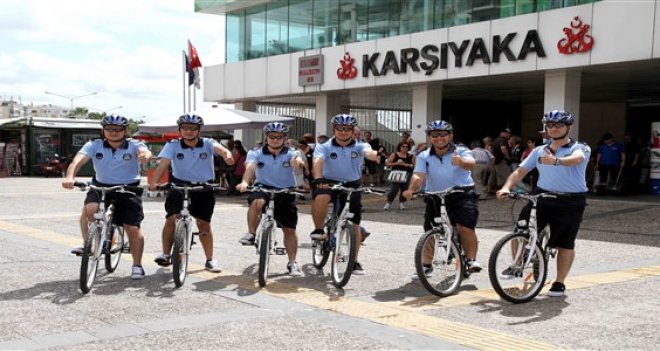 Bisikletli Zabıta Timi işbaşında