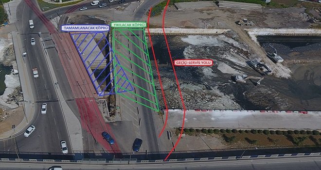 Bostanlı Köprüsü'nde yeni trafik düzenlemesi