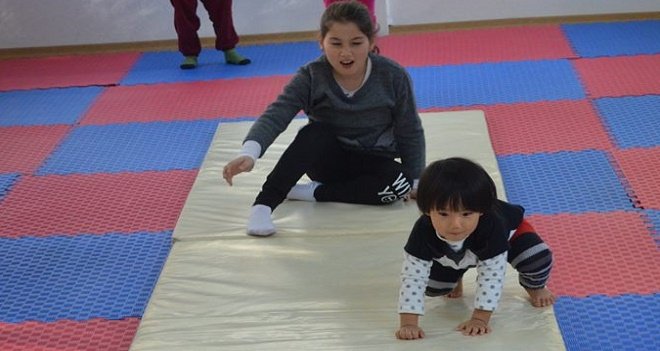 Bostanlıspor’da minik Japon cimnastikçi…