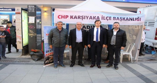 CHP Karşıyaka'dan stat, hastane ve üniversite için imza kampanyası