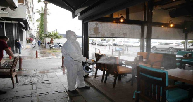 Kordon’dan Üçkuyular’a kadar dezenfekte hamlesi