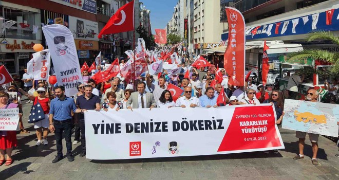 Vatan Partisi, TGB ve CKD 9 Eylül için Karşıyaka'da yürüdü
