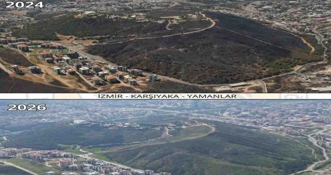 Yamanlar, yeniden yeşile bürünüyor