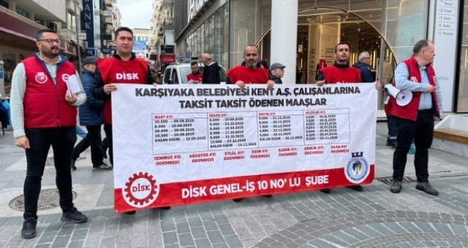 İşçiler yine Karşıyaka Çarşı'da