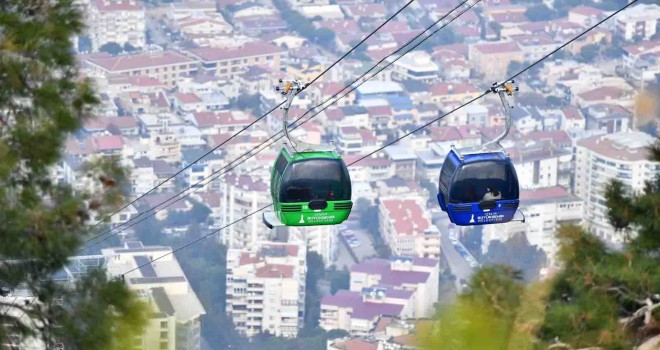 Teleferik Tesisleri minik ziyaretçileri ağırladı
